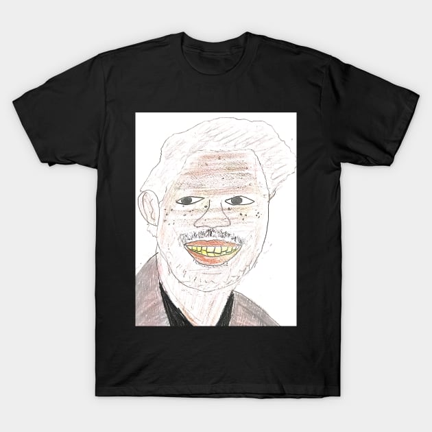 Morgan Freeman Art T-Shirt by SaifsArt